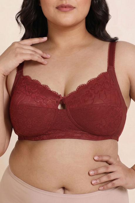 Zivame True Curv Double Layered Non Wired 3/4th Coverage Sag Lift Bra - Sundried Tomato — image 5